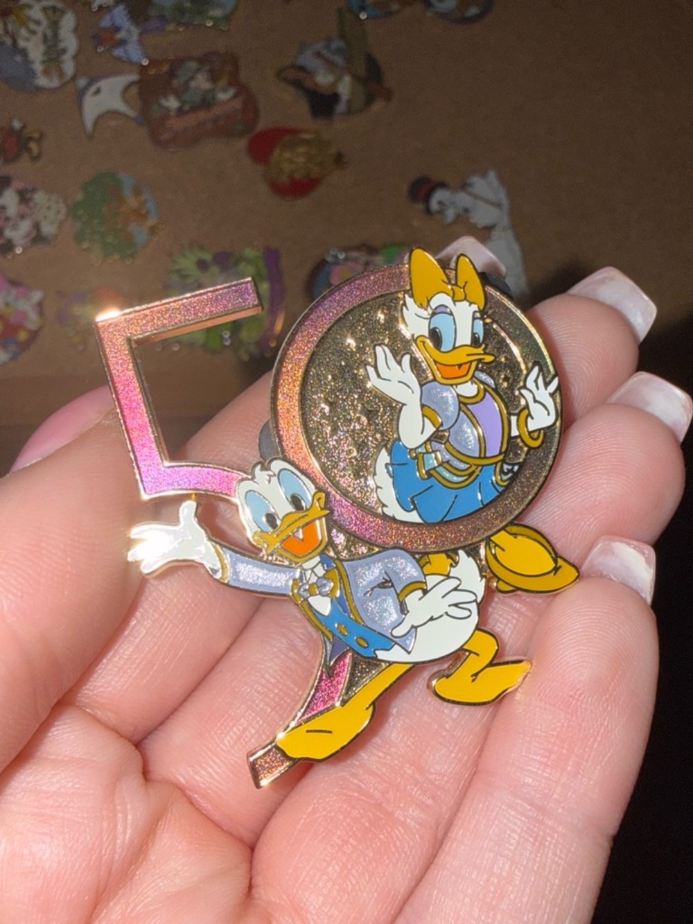 Donald and Daisy Duck Disney World 50th Anniversary Pin